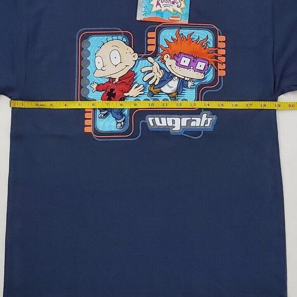 Vintage 2000 Rugrats‎ Nickelodeon Blue T-Shirt Boys Large Viacom Chucky Tommy - Picture 5 of 6